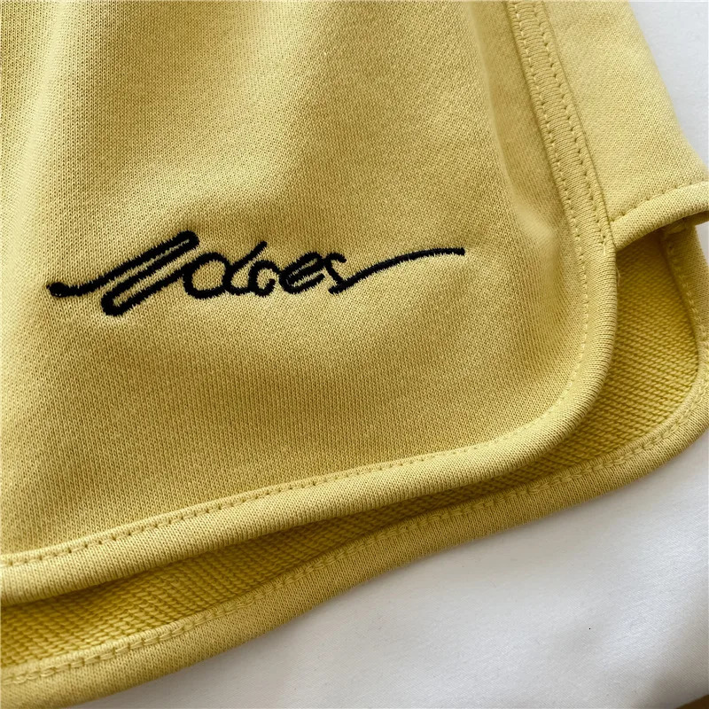 Cotton Shorts For Women Sweat Short Pants High Waisted Female Clothing Fashion Candy pants Loungewear Casual Yoga Pants 250403