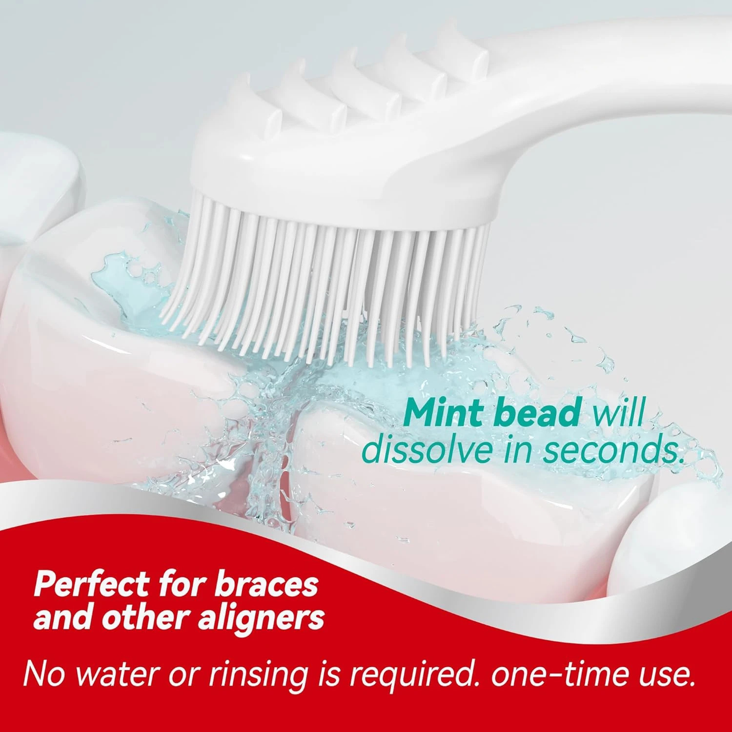 Mini disposable toothbrush with dental pads available for work or travel 24 units mixed flavors 1 pack 250325