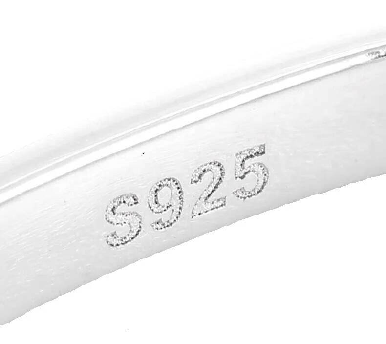 XXOFF Silver Inlaid South African Genuine Diamond Simple Plain Band Square Ring Niche Light Luxury Couple Rings 2022 New Model