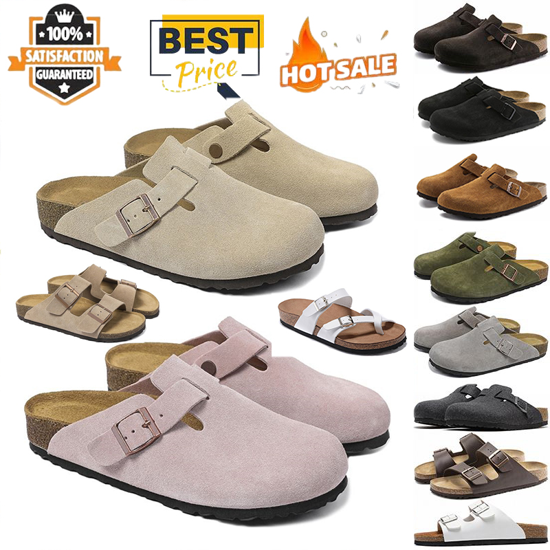 free shipping with box clogs men women designer slippers comfort sandals stylish slides outdoor trending Unisex sandal Two-Strap shoes Taupe black tan