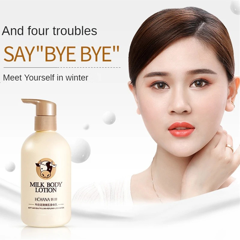 Milk Silky Body Lotion Nourishing Smoothing Hand Foot Skin Care Body Cream for Dry Skin 250ML 251030