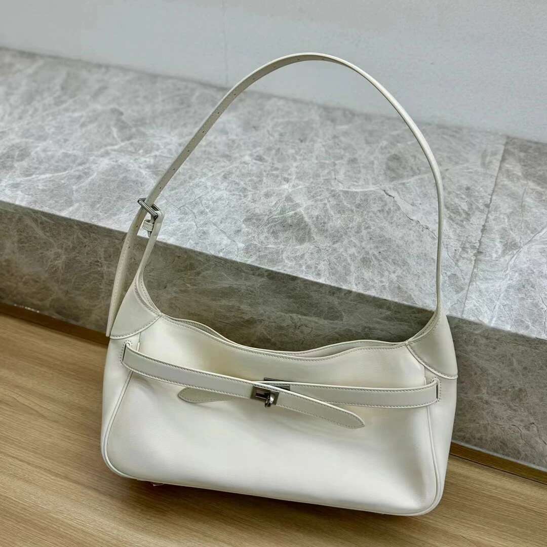 Genuine Leather Underarm 2025 New Niche Design Large Capacity Crossbody Tote Fashion Women Cowhide Handbag Shoulder Bag