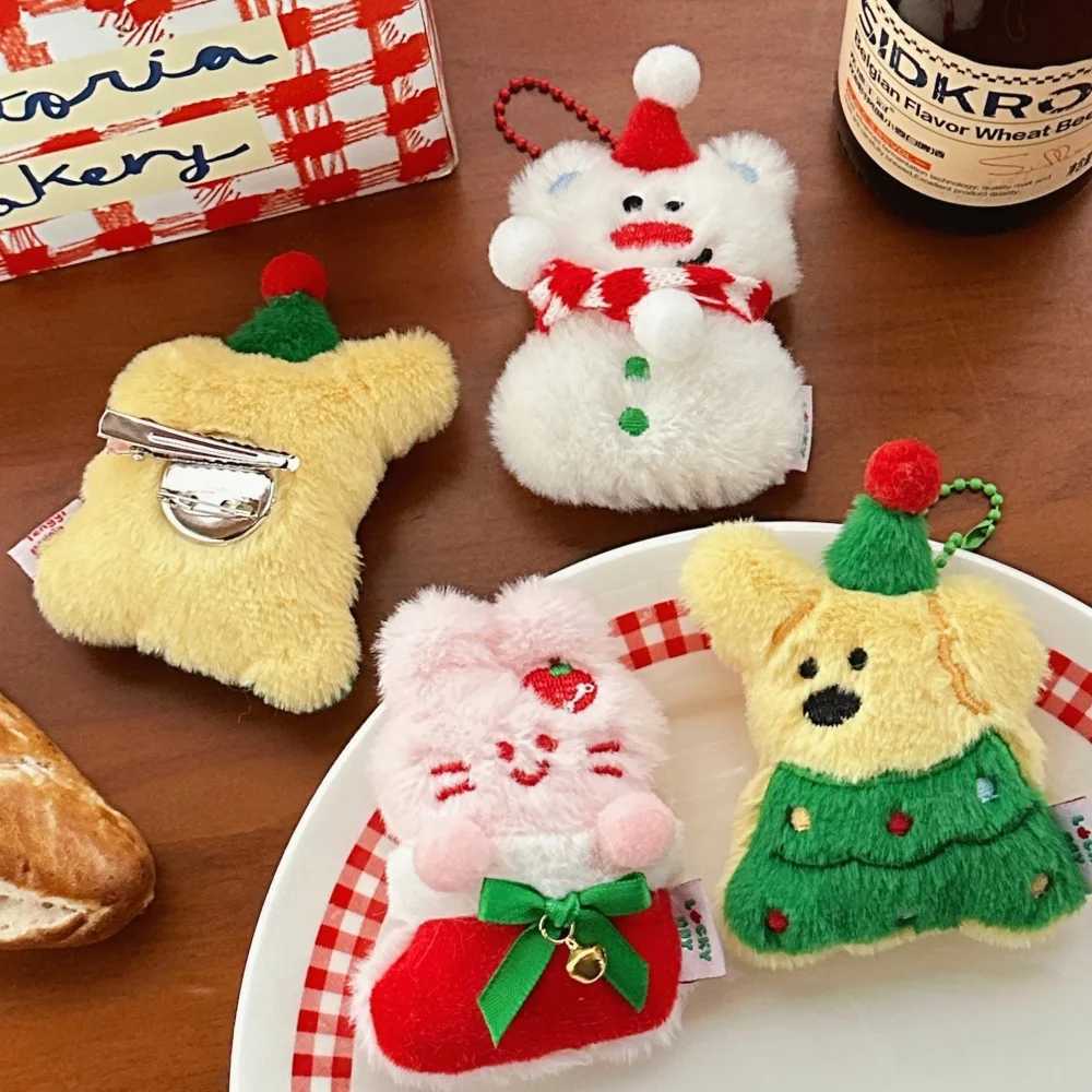 1/3 Pcs Christmas Plush Doll Pendant Girl Small Animal Decoration Cute Doll Keychain C251104