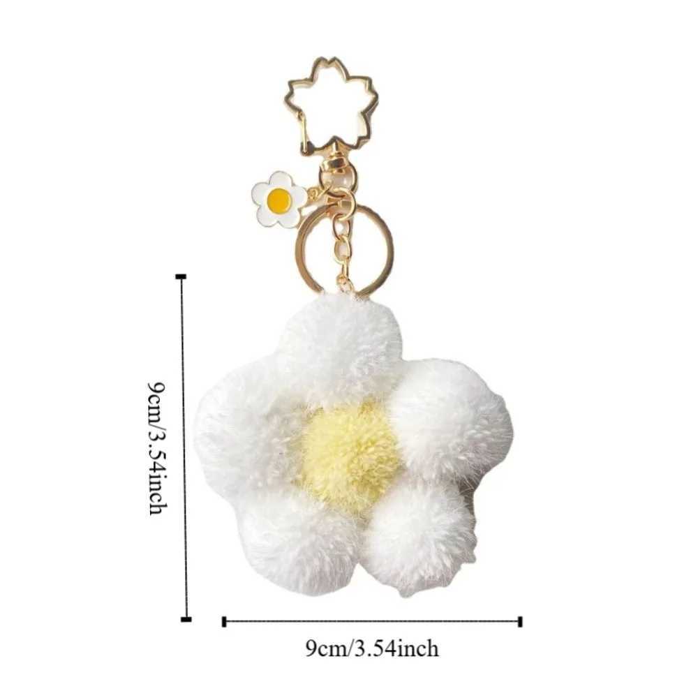 Key Ring Ornaments Plush Key Buckle Plushball Bag Pendant Cartoon Plush Pendant Stuff Plush Toy Flower Keychain Backpack Charms C251104