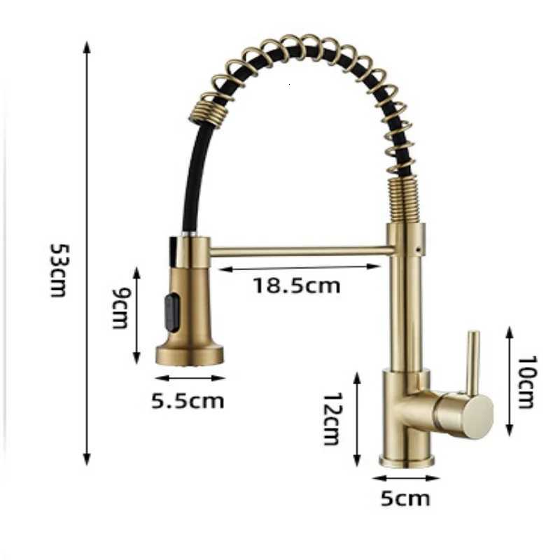 Bed Gold Pl Out Kitchen Faucets Brass Sink Faucets Brass Sink Tap Rotating Spout Mixers Tap Hot Cold Water Crane Y251104