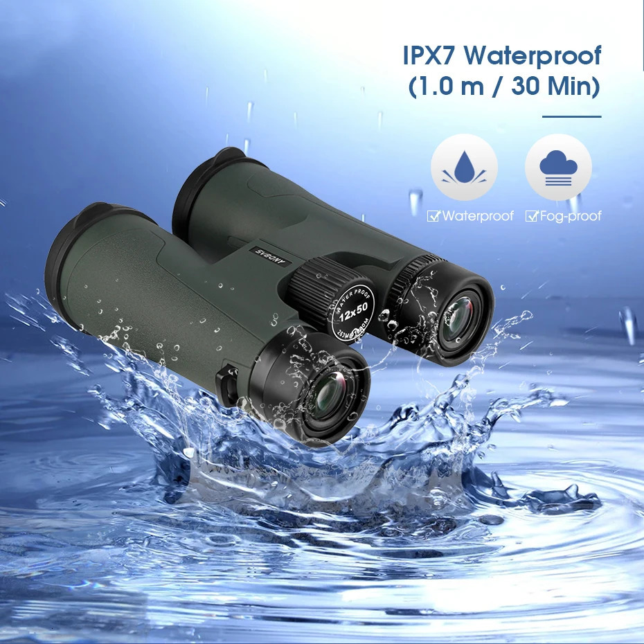 SVBONY Telescope SA203 12x50 Binoculars Professional Powerful BAK4 IPX7 Waterproof Camping Equipment for Birdwatching Stargazing 250403