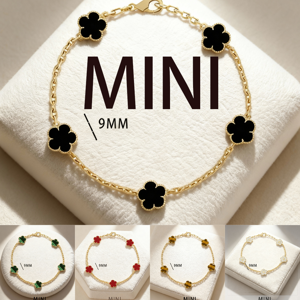 bracelet luxe classic bracelet designer for women clover bracelet sport mini flower 18K Gold Plated 9mm clover bracelet mother of pearl jewelry woman bracelrt gifts
