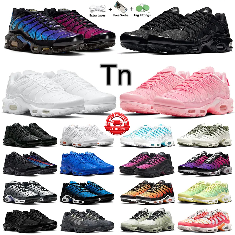 TN shoes Plus 3 Running Shoes Men Women Triple White Black Gradient s Tennis Breathable Mens Trainers outdoor Sports Sneakers size36-45