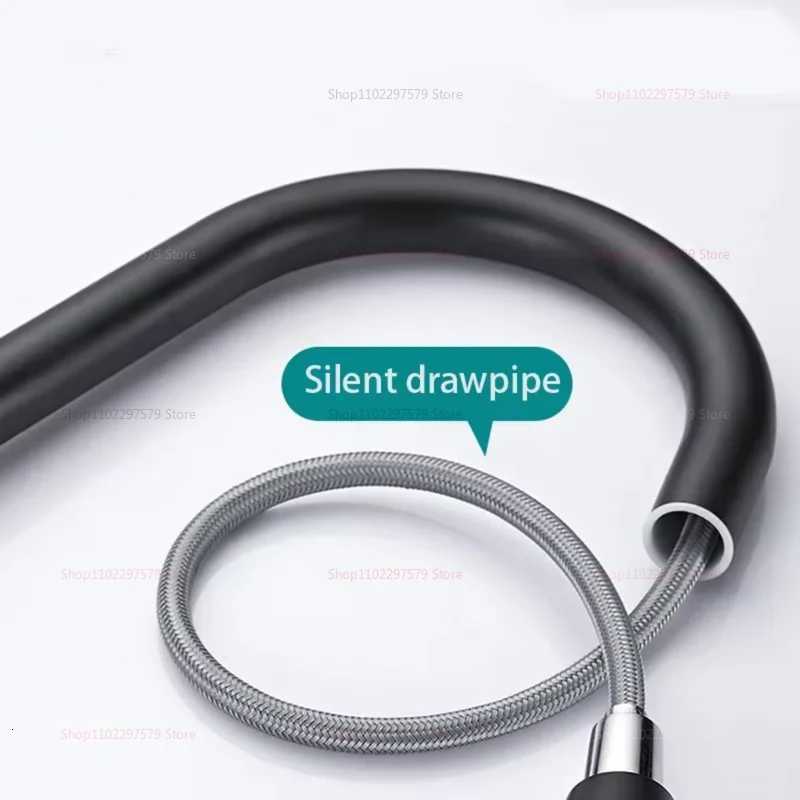 Stainless Steel Kitchen Faucet with Pldown Spray 360 Rotation Single Hole Sink Faucet Modern Easy to Clean for He Y251104