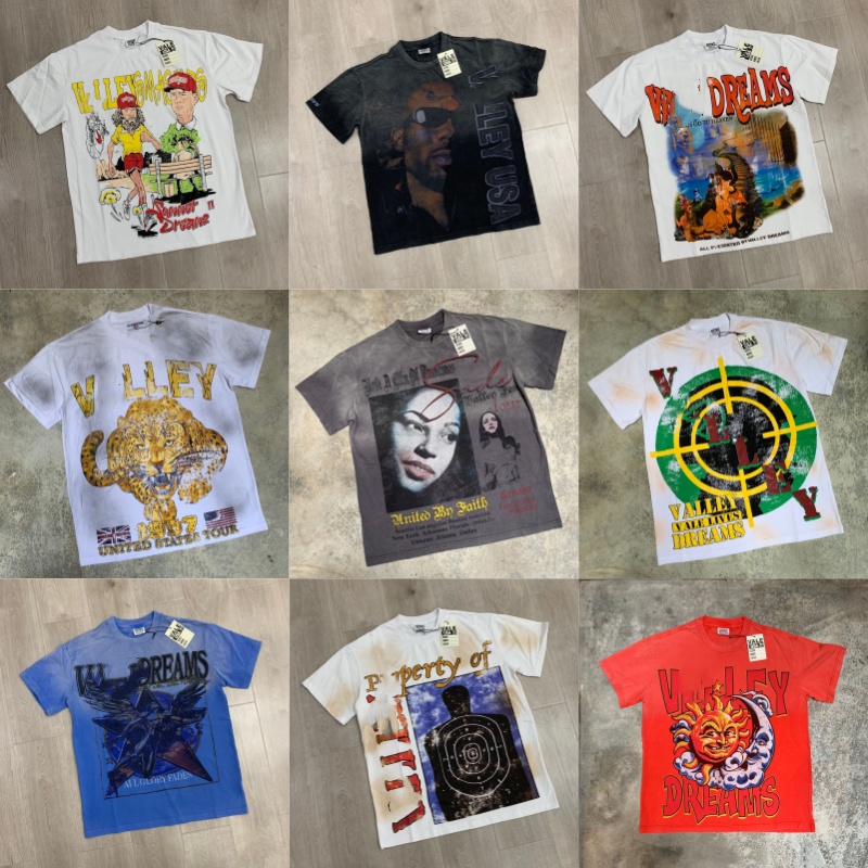 Valley T Shirt Forever Summer Valley Shirt Designer Tee Valley Fest Mens Hip Hop Rock Graphic Tshirt Y2k Streetwear Fashion Valley Dream Party Oversized Tee