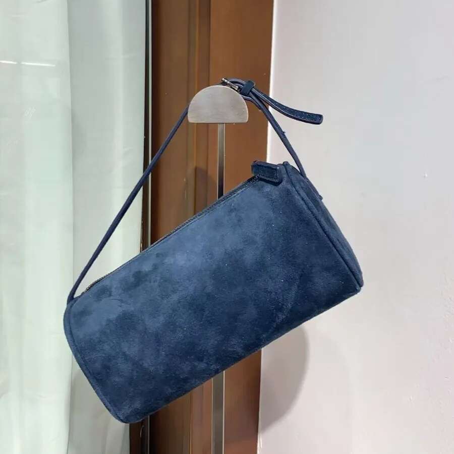 Sheepskin Suede Pencil 2025 New Niche Design Genuine Leather Horse-Haired Leopard Print Vintage Armpit Bag Women's Handbag