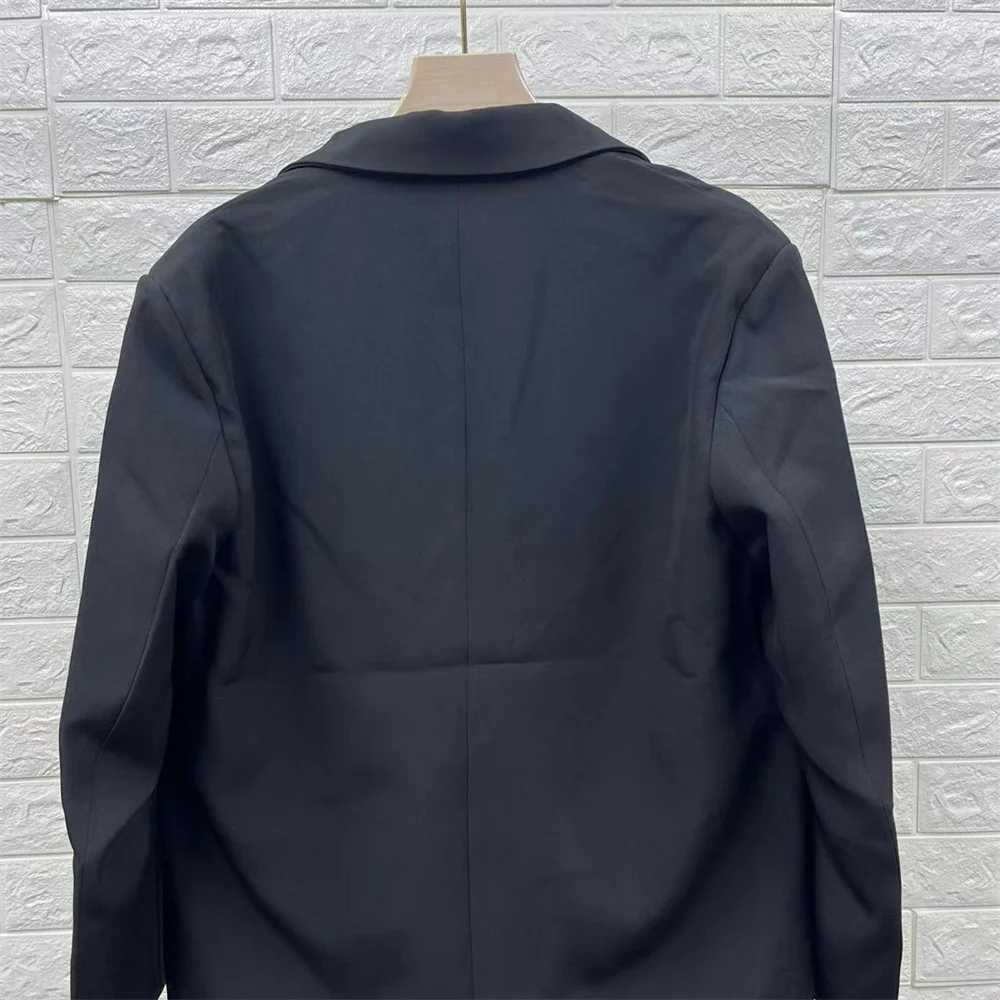 High quality autumn and winter new womens commuting loose fitting double breasted casual suit jacket large suit J251103