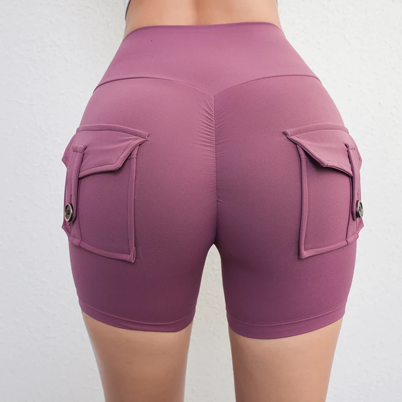 Peach Butt Fitness Shorts Sports 13 Pants Cargo Dry Pocket Yoga Tight Summer 250401