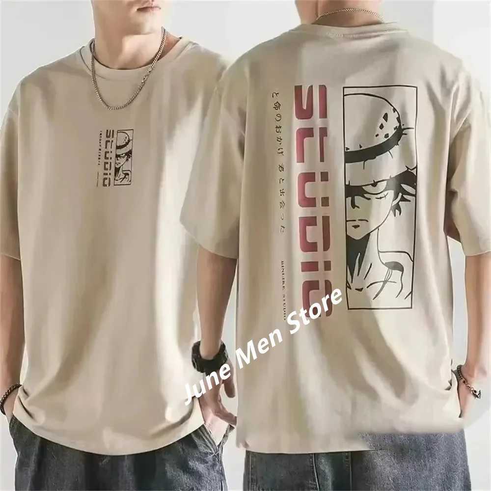 Home>Products>Japanese single piece cotton Luffy T-shirt>Top mens cotton shirt>Summer womens cotton coat W250403
