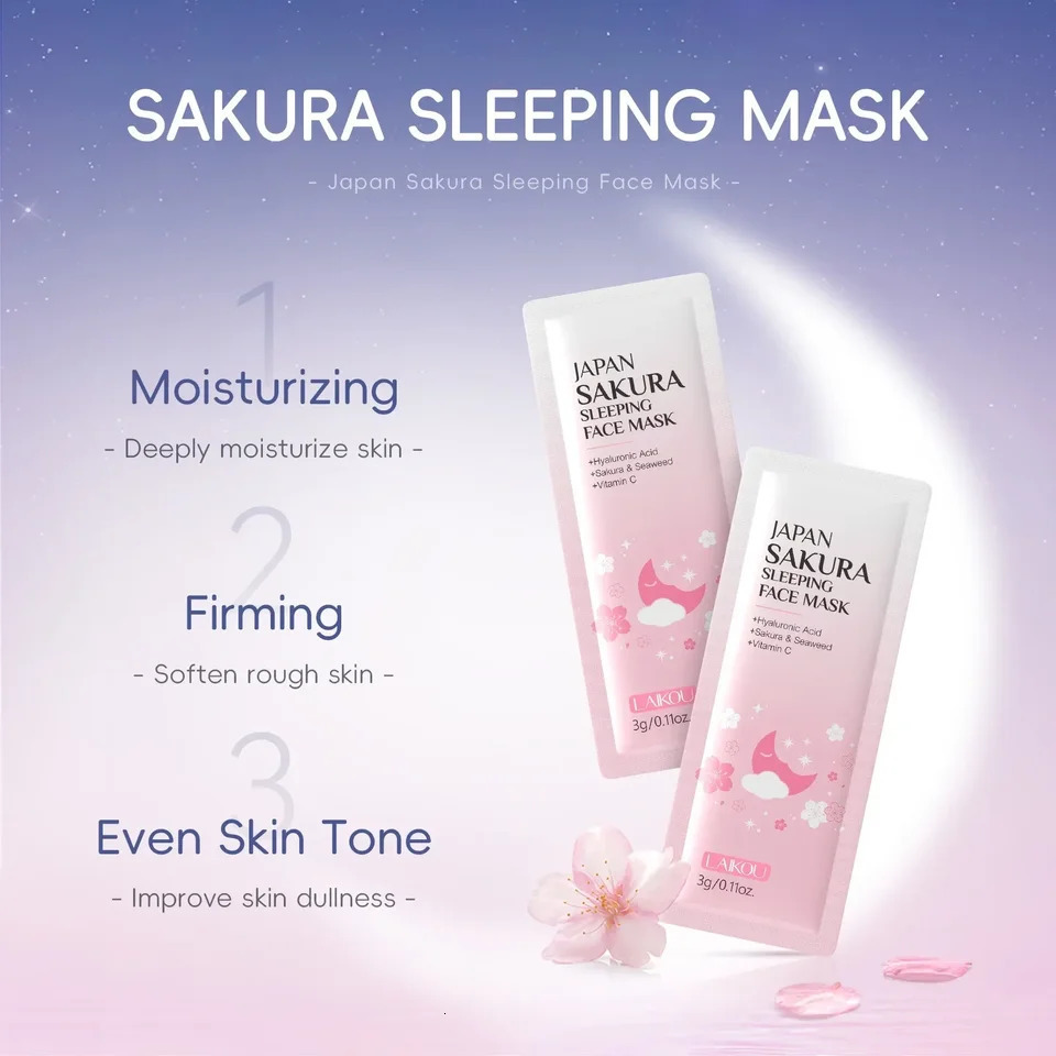 24pcs Sakura Skin Care Set Eye Lip Masks Serum Nud Masks Cleanser Toner Essence Cream Smoothing Nourishing Beauty 251030