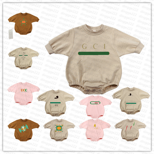 9 styles Luxury Designer Newborn Baby Girl Boy Rompers Clothes Infant Girls Letter Print long short sleeve Jumpsuits Onesie Bodysuit Jumpsuits tops