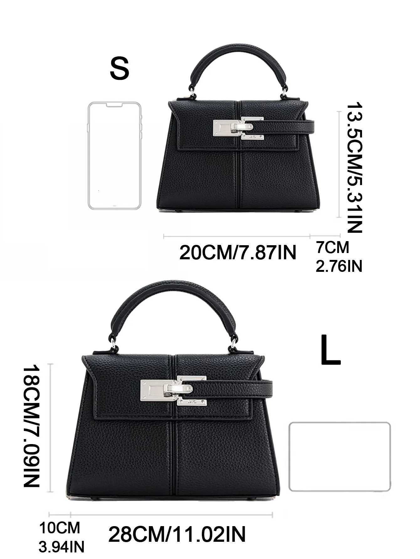 Trapezoidal bag new leather womens bag senior cross-body bag Fashion niche hand bag commuter bag X251104
