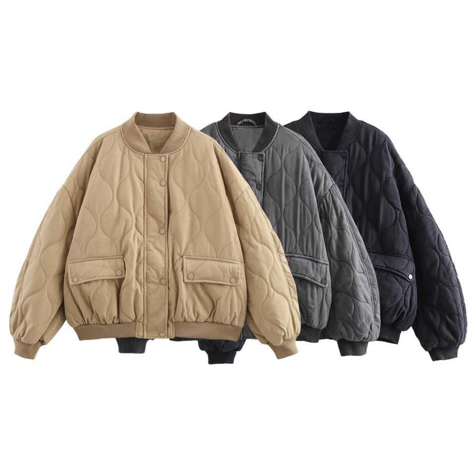 autumn and winter new womens lazy style fashionable loose washed cotton pilot cotton jacket J251104