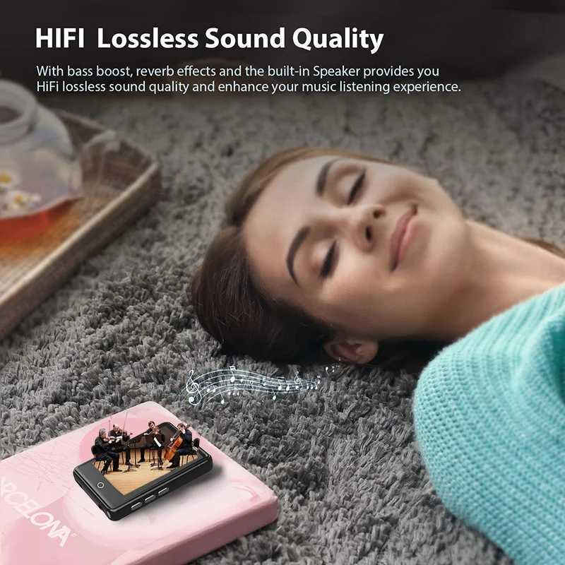 2025 RUIZU C1 Metal 5.0 MP3 Music Player with Built in Speakers MP4 Player 2.4-inch Full Touch Screen Radio HIFI Walkman Z250403