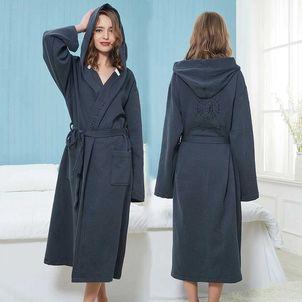 Winter Bathrobe Men Male Robe Kimono Towel Fleece Cotton Thick Long Robe Long Sleeve Soft Warm Mens Bathrobe Mens Robe Christmas C251104