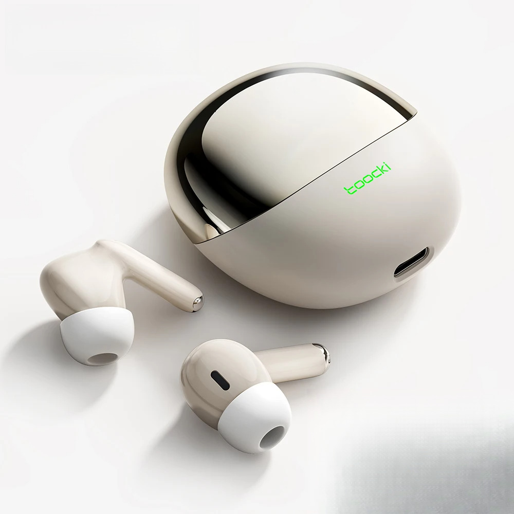 Toocki TWS Bluetooth 5.3 Earphones In-Ear Earbuds Lightweight Headsets 13mm Dynamic Coil Sport Outdoor Headphone 250mAh Battery