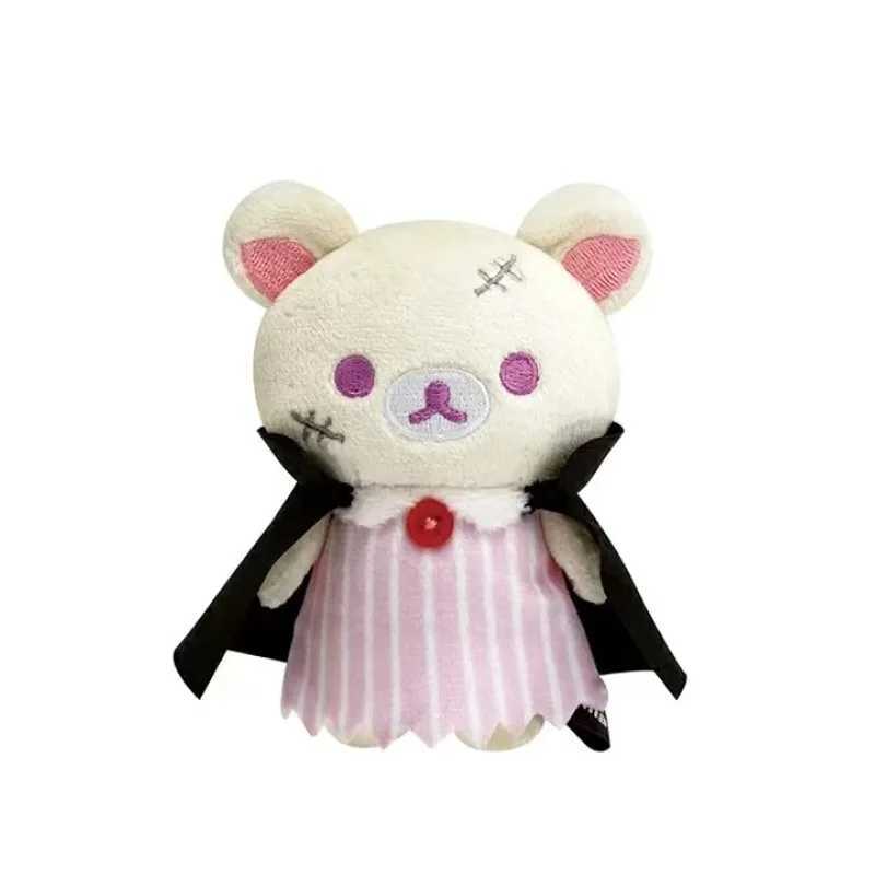 Kawaii Cartoon Rilakkuma Korilakkuma Keychain Cute Halloween Vampire Accessories Plush Toy Backpack Pendant Friends Holiday GiftW251103