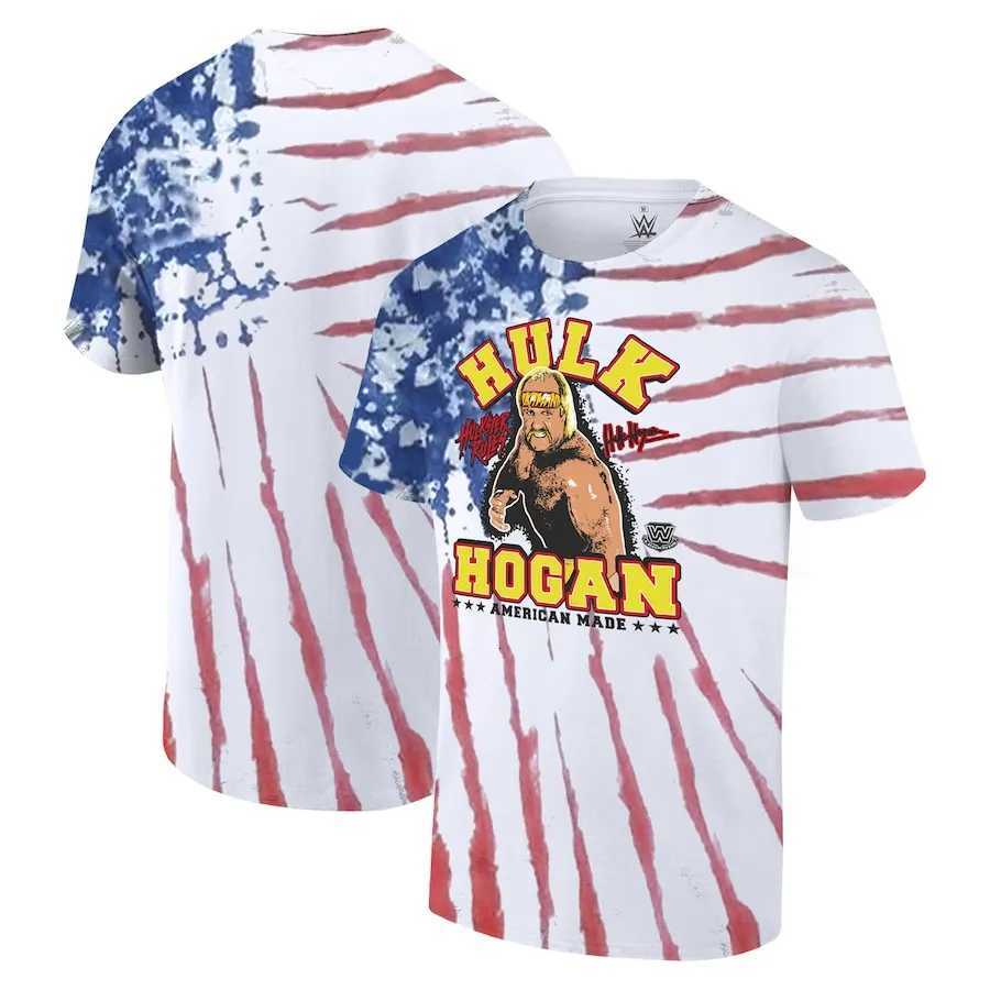 Mens ProSphere Black Hulk 40 Years Hulkamania T-Shirt Fast Drying Breathable Boxing Showmatch Oversized Short SLeeves Z251104