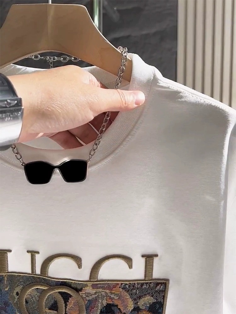 Comfortable cotton summer base shirt short sleeve T-shirt Men's fashion print trend couple half sleeve top white black free shipping