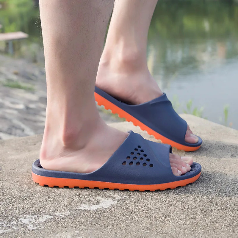 Men Slides Non-slip Summer Massage Flip Flops Indoor Slipper Man Sandals Beach Shoes Men 250402