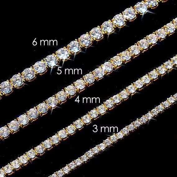 Wholesale Price Fashion Women Men Hip Hop Necklace Jewelry Iced Out Micro Pave 5A Cubic Zirconia CZ Diamond Tennis Chain