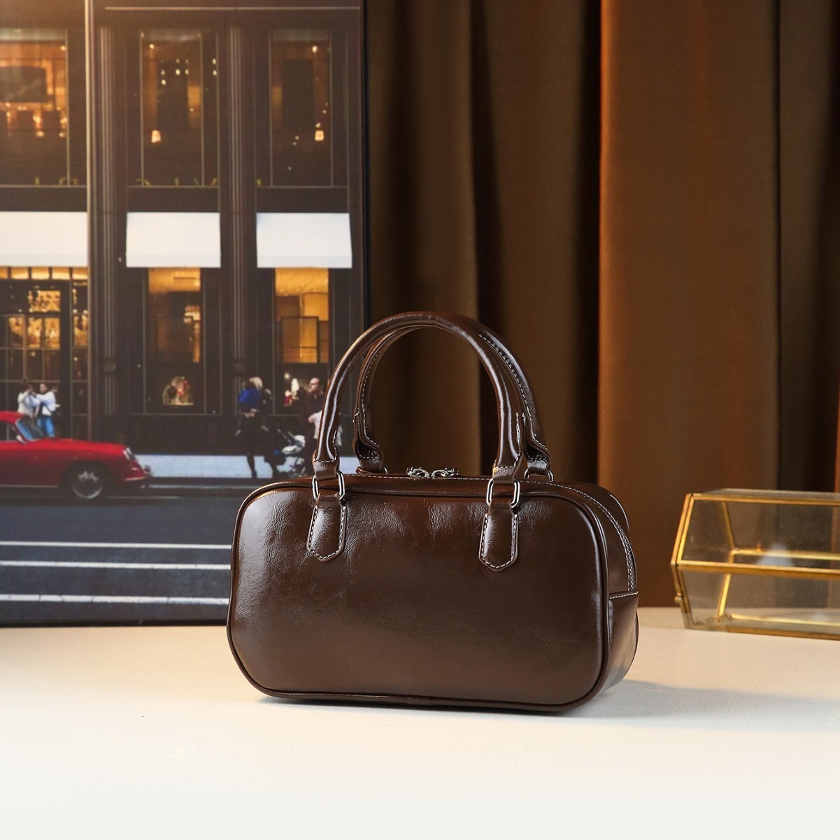 New Fashionable Handbag For Women, Versatile Small Shoulder Hanging Decoration, High-End Crossbody Bag, Boston Bag