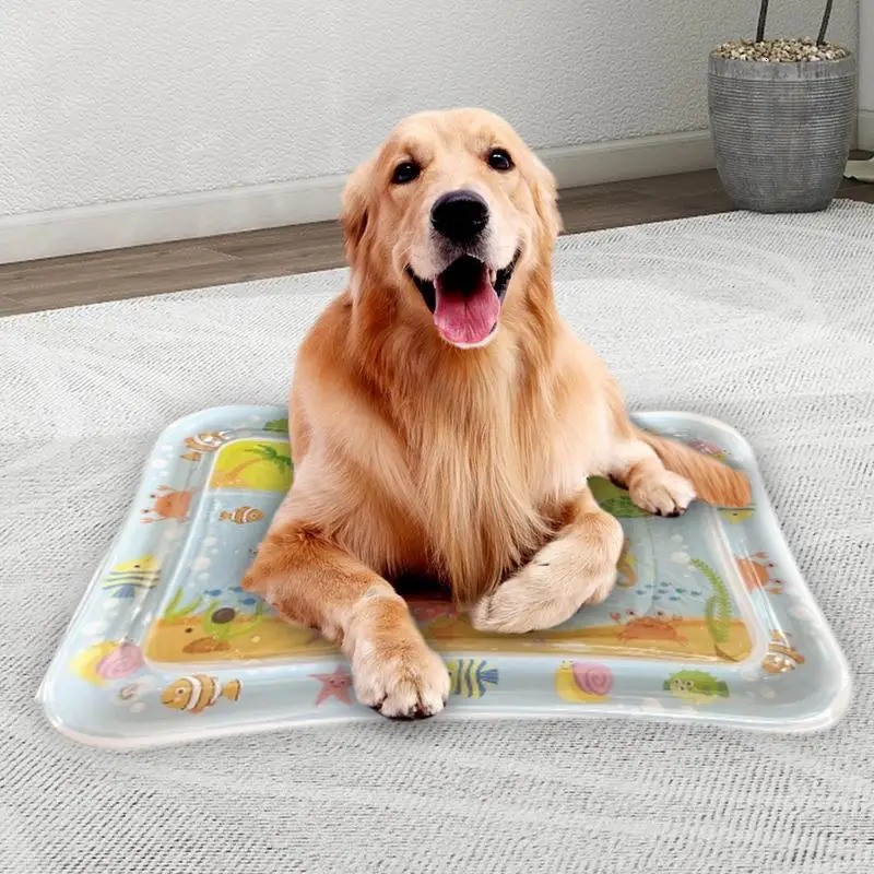 Summer Cooling Pet Water Bed Cushion Ice Pad Dog Sleeping Square Mat For Puppy Dogs Cats Pet Kennel Top Quality Cool Accessories 250402
