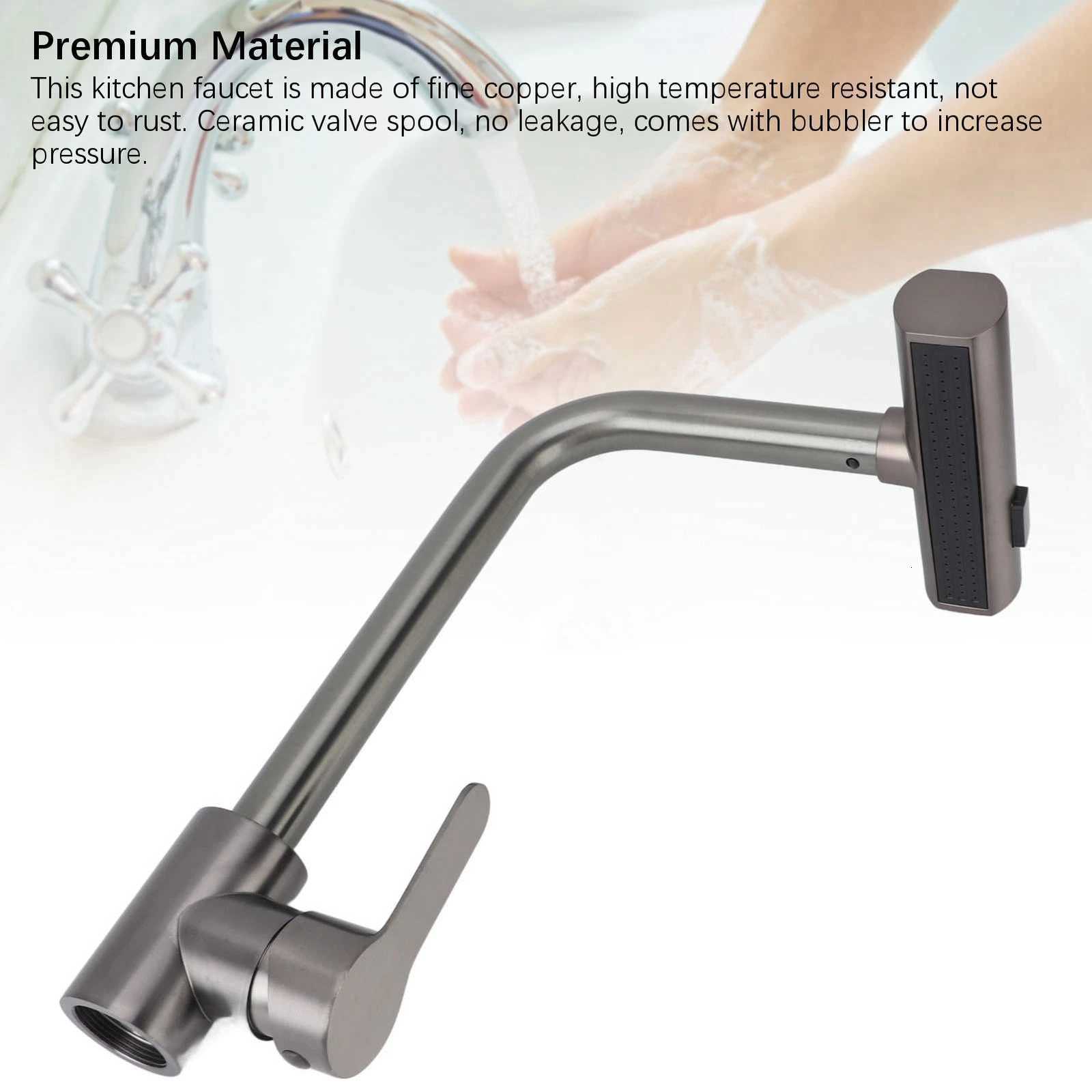 Sink Faucet Kitchen Sink Faucet Sink Faucet Rotatable 3 Function Sprayer Single Handle Hot Cold Water Kitchen Faucet for He Y251104