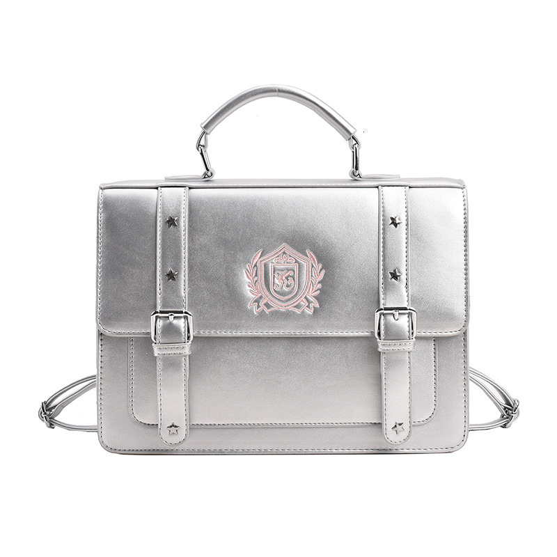 2025S New Model Designer Bag New Handheld Academy Style Uniform PU Backpack Large Capacity Single Shoulder Crossbody Bag Totebag