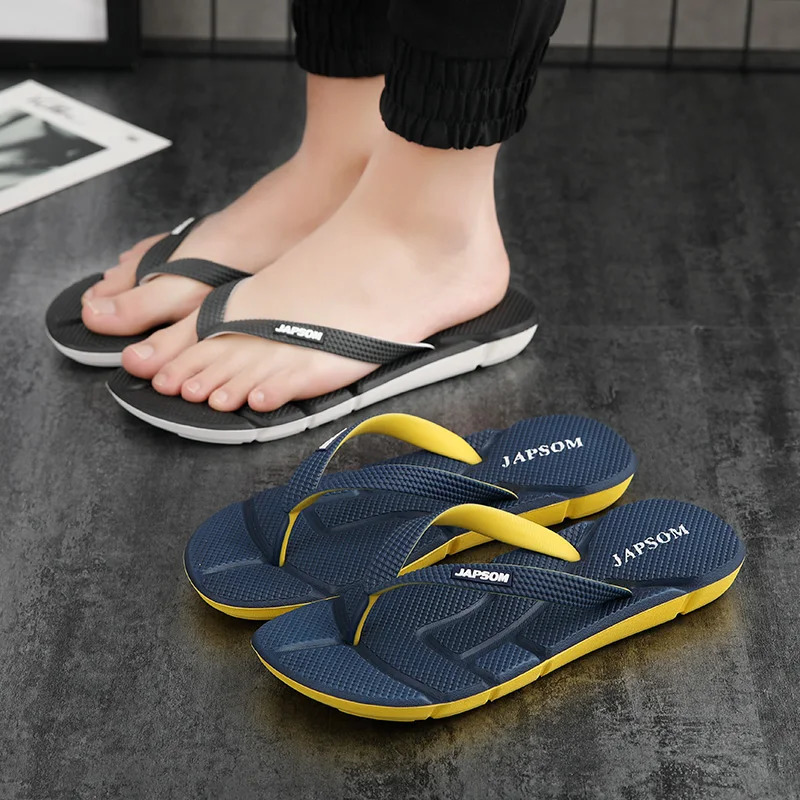 Fashion Blue Massage Slippers Men Flip Flops Sale Big Size 48 Casual Slides Men Non Slip Beach Slippers For Men chanclas hombre 250402