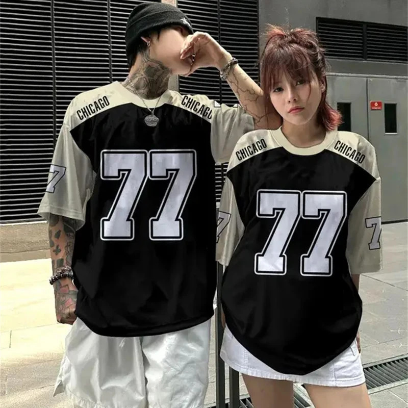 Fashionable short sleeved sports basketball Tshirt for men and couples outdoor breathable Oneck 2025 summer couple plus 250327