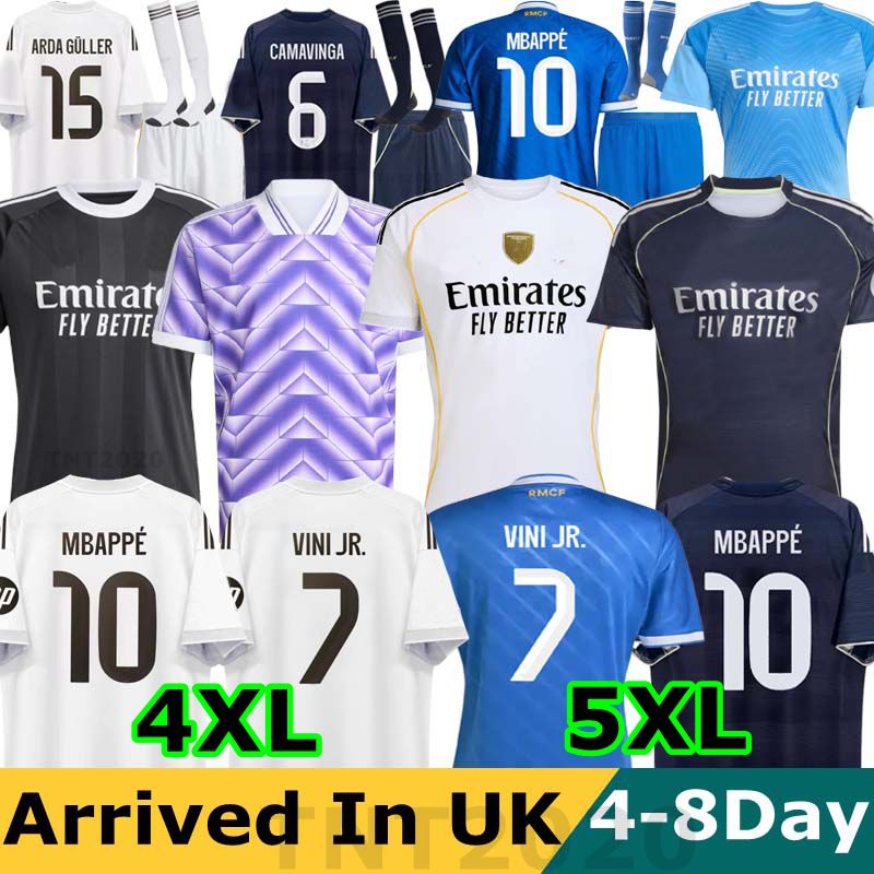 25 26 MBAPPE BELLINGHAM soccer jerseys RONALDOREAIsMADRIDs VINI JR REAL ENDRICKrealsmadridVALVERDE 2025 football shirts fans player men kids kit Camiseta