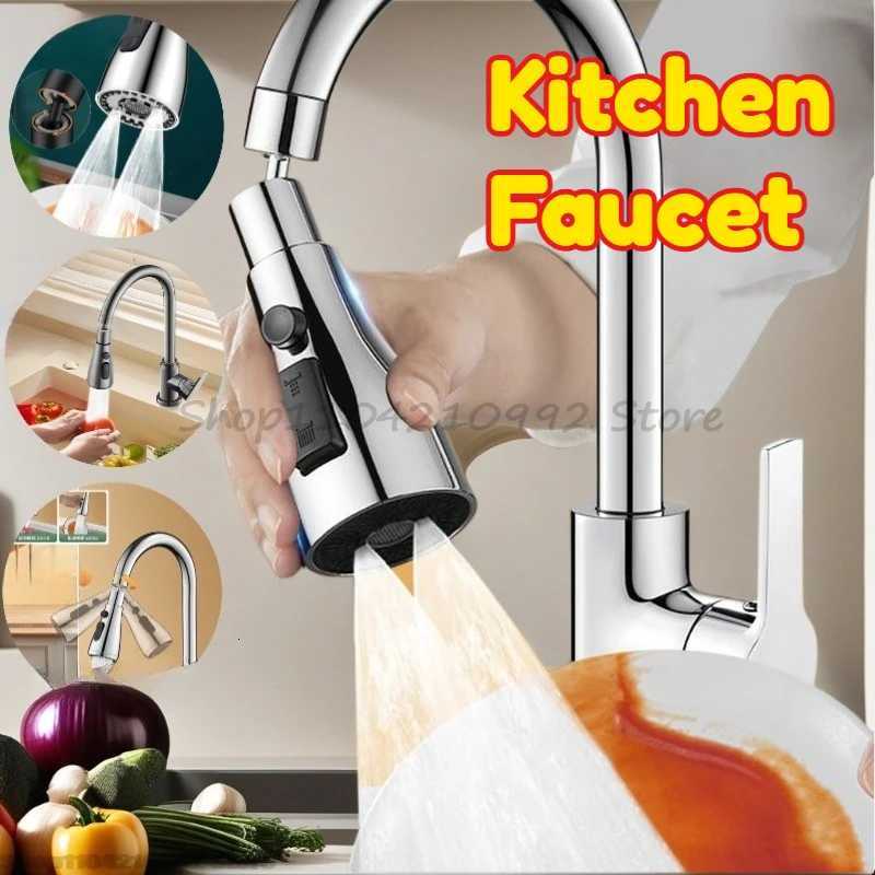 Kitchen Faucet Spray Shower Setting Kitchen Spare Replacement Tap Sprayer 3 Modes Shower Kitchens Sink Faucets Y251104