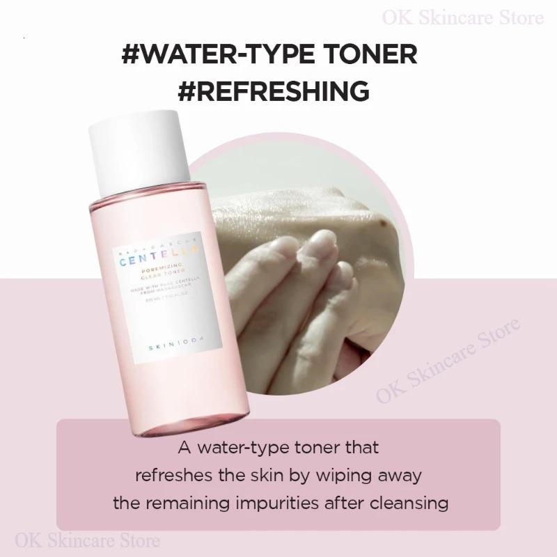 Korean Centella Skincare Pink Salt Essence Toner and Poremizing Quick Clay Stick Mask Beauty Products 2pcs Facial Pore Care Sets 251030