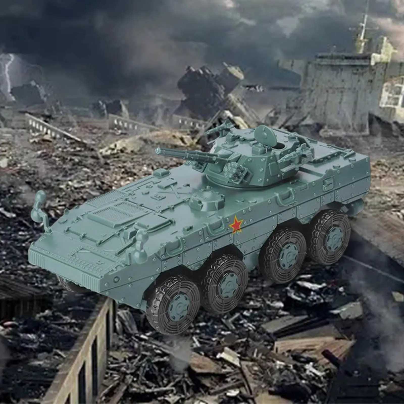 172 Armored Tank Model DIY Assembling Puzzles Building Model Kits for Gift Collection Table Decoration Children C251104