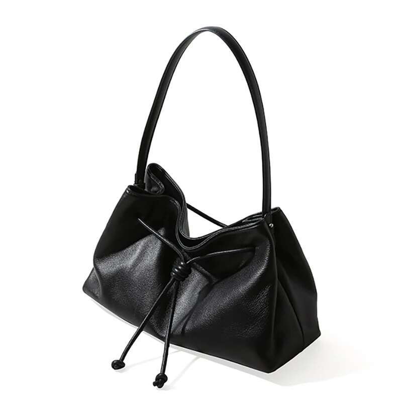 Genuine Leather Hand-Tool Tote 2025 New Soft Head Layer Cowhide Large Capacity Simple Women High-End Crossbody Shoulder Bag