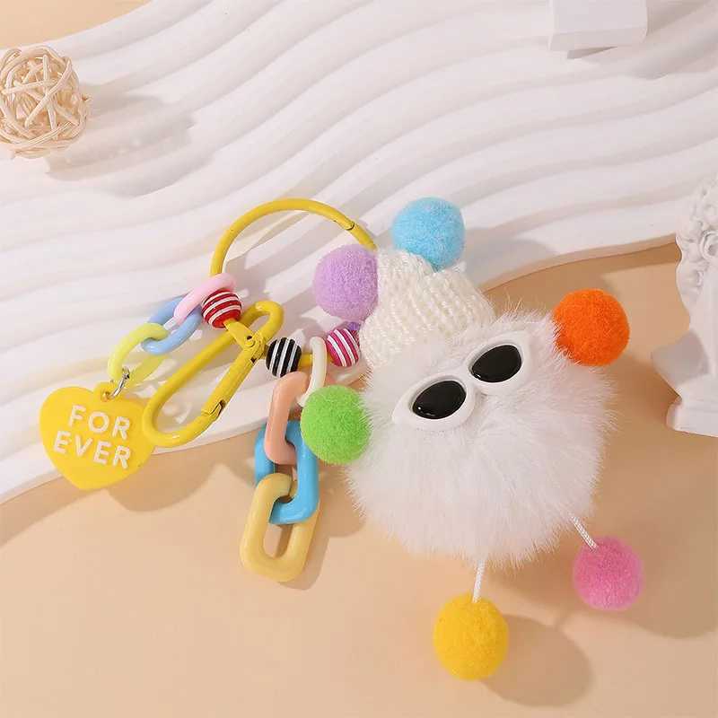 Elf Coal Ball Pendant Cute Bag Plush Pendant Car Keychain Accessories C251104