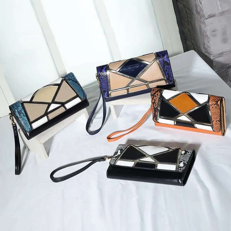 2025 New Women's Wallet Large Capacity Credit Card Clip PU Leather Elegant Designer Women's Long Wallet Trendy Bag2