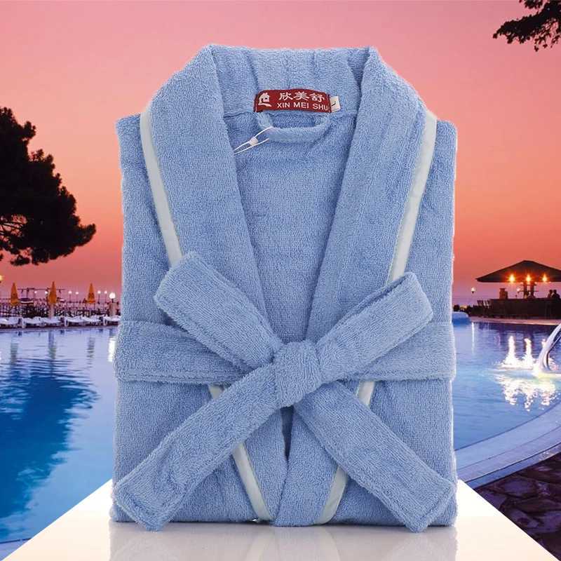 Men Casual Bathrobe Gown Autumn Winter Flannel Long Robe Couple Thicked Warm Sleepwear Plus Size Nightgown Women Loose Home Wear C251104