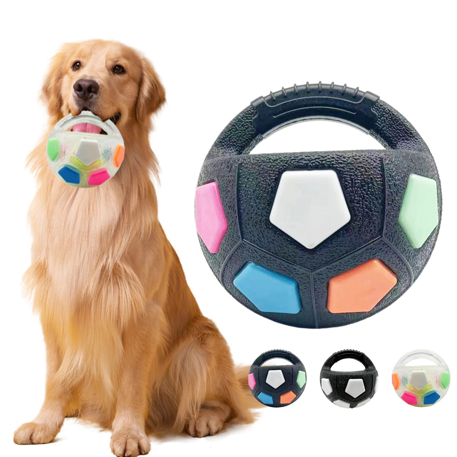 football tennis ball shaped pet dog toys durable teething relief to accompany outdoor training squeak 251104
