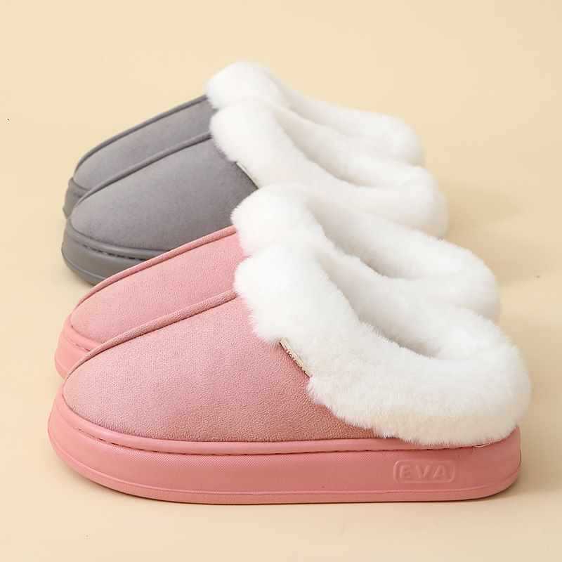 Pallene Womens Warm Fuzzy Slippers Non-slip Fur Fluffy Bedroom Slides Casual Furry Flat Slipper Winter Indoor Home Cotton Shoes 250113
