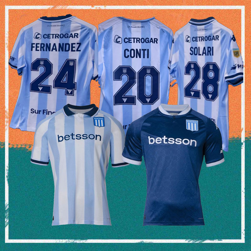 25/26 Racing Club de Avellaneda Home Soccer Jerseys 2025 Away VIETTO SOLARI SALAS MARTINEZ shirt CONTI FERNANDEZ COLOMBO Football uniform