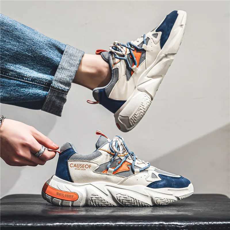 Fashionable mens sports shoes breathable short and fat sports shoes mens casual shoes height increase dad shoes thick soled mens fashion trend Z250403