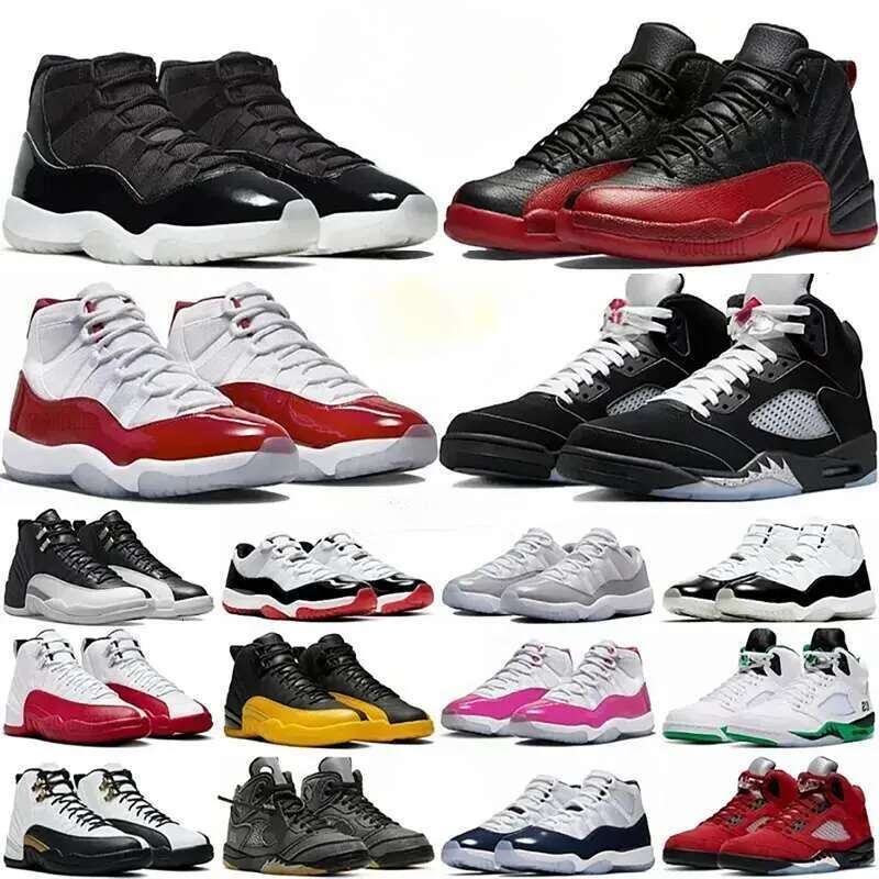 designer 5s 12s 11s basketball With Box men women Pink Blue White Black Cool Grey mens sneakers womens trainers sports outdoor shoes 36-46