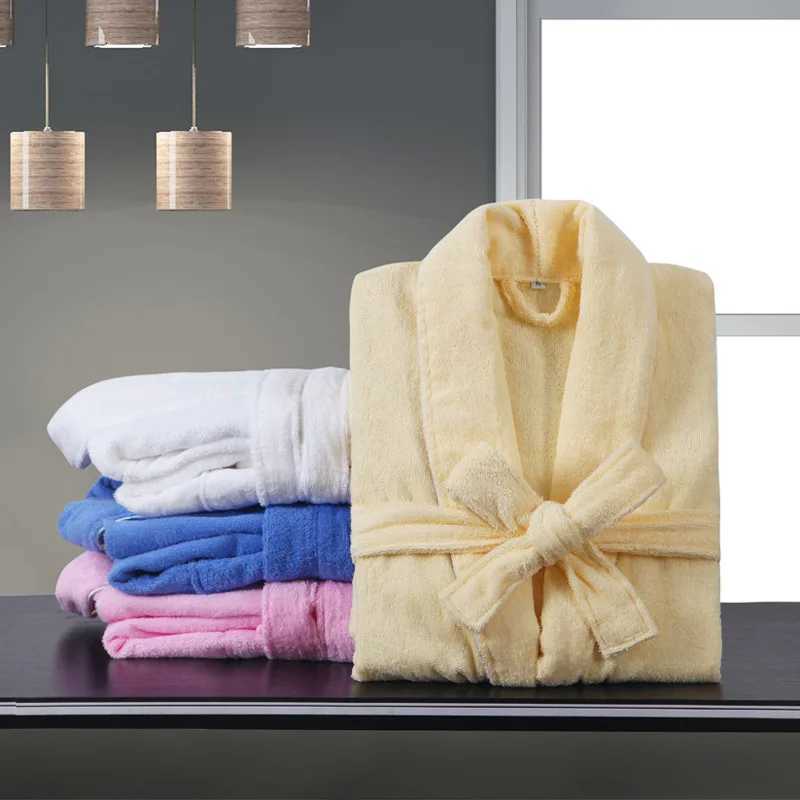 Mens Towel Fleece Bathrobe Nightwear Warm Pajamas Winter Robe Home Clothing Nightdress Sleepwear Kimono Gown Autumn C251104